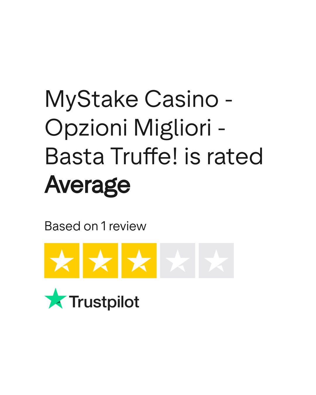 Trustpilot rating
