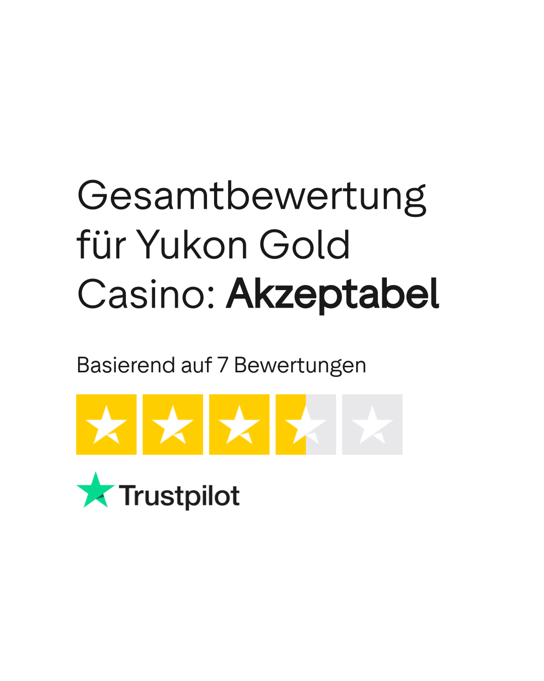 Yukon Gold Casino Bewertung