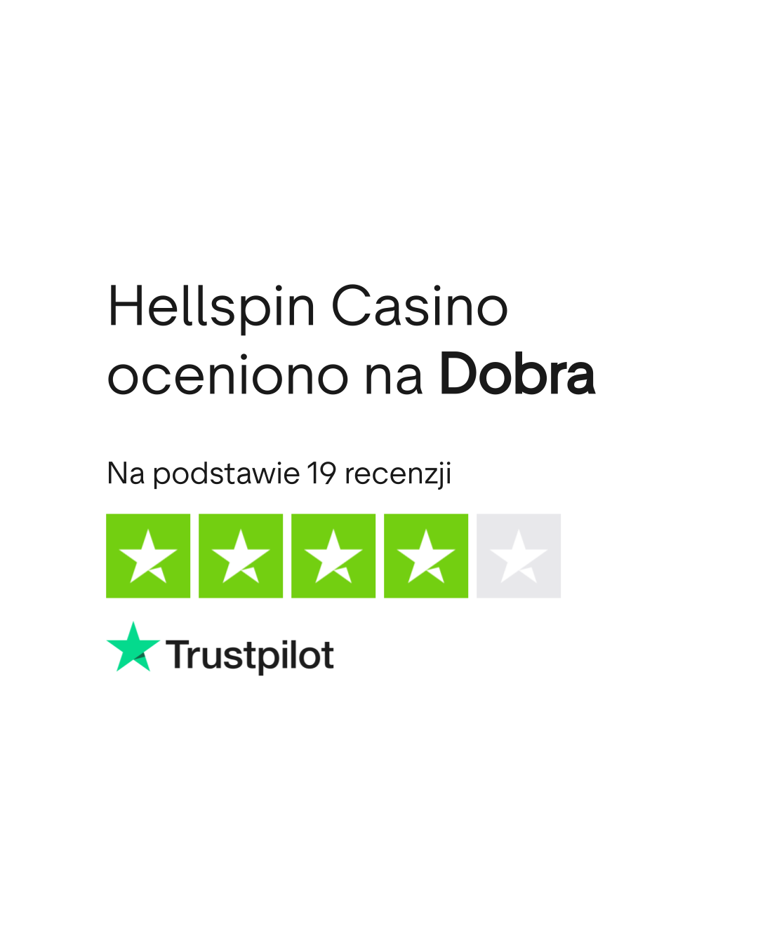 Ocena Hellspin na Trustpilot