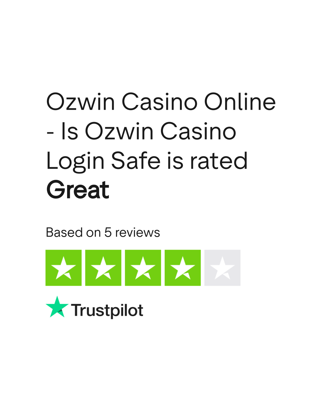 TrustPilot Rating