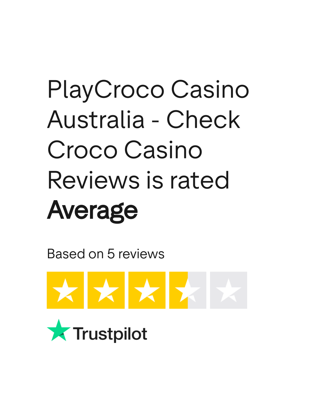 TrustPilot rating