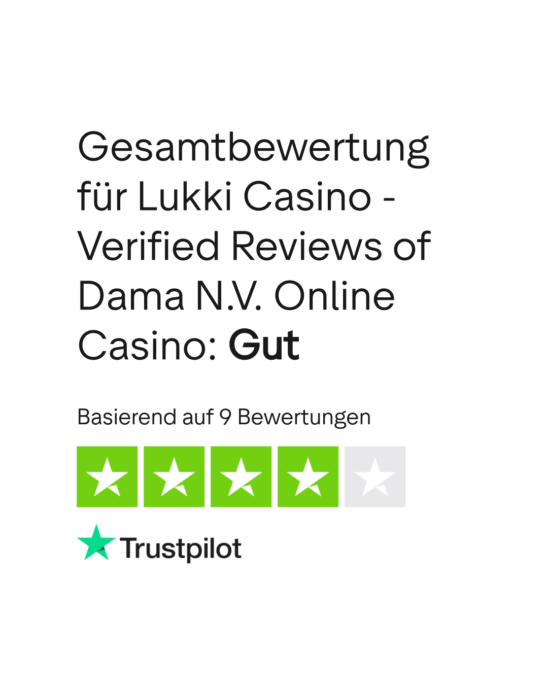 Lukki Casino Trust Rating