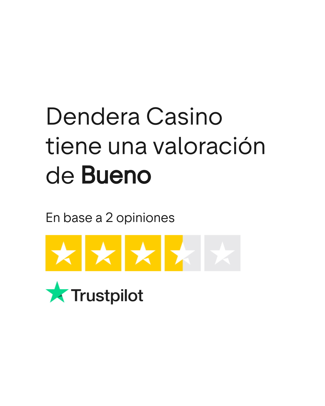 Trustpilot Bewertungen für Dendera Casino
