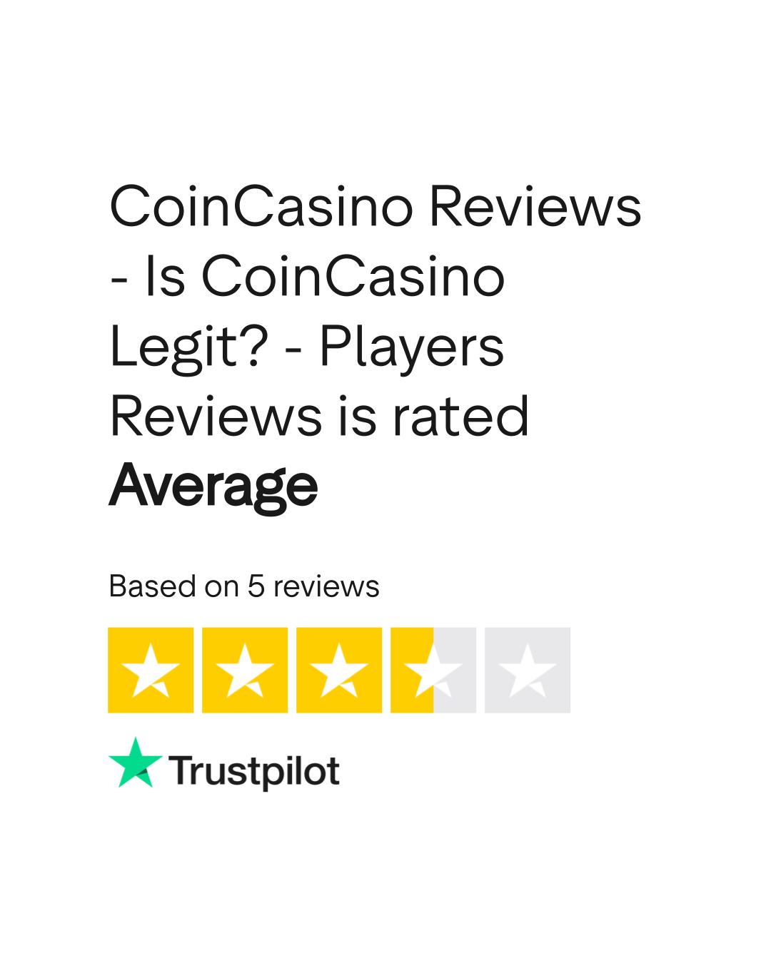 CoinCasino Reviews - Is CoinCasino Legit? - Players Reviews Reviews | Read  Customer Service Reviews of coincasino-review.trustedcasinoreviews.info