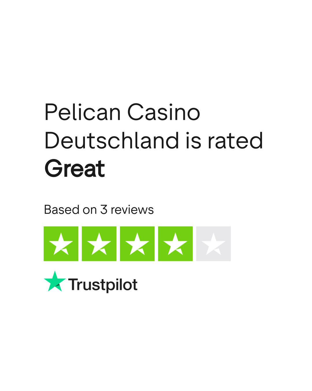 Hodnocení Pelican Casino na Trustpilot