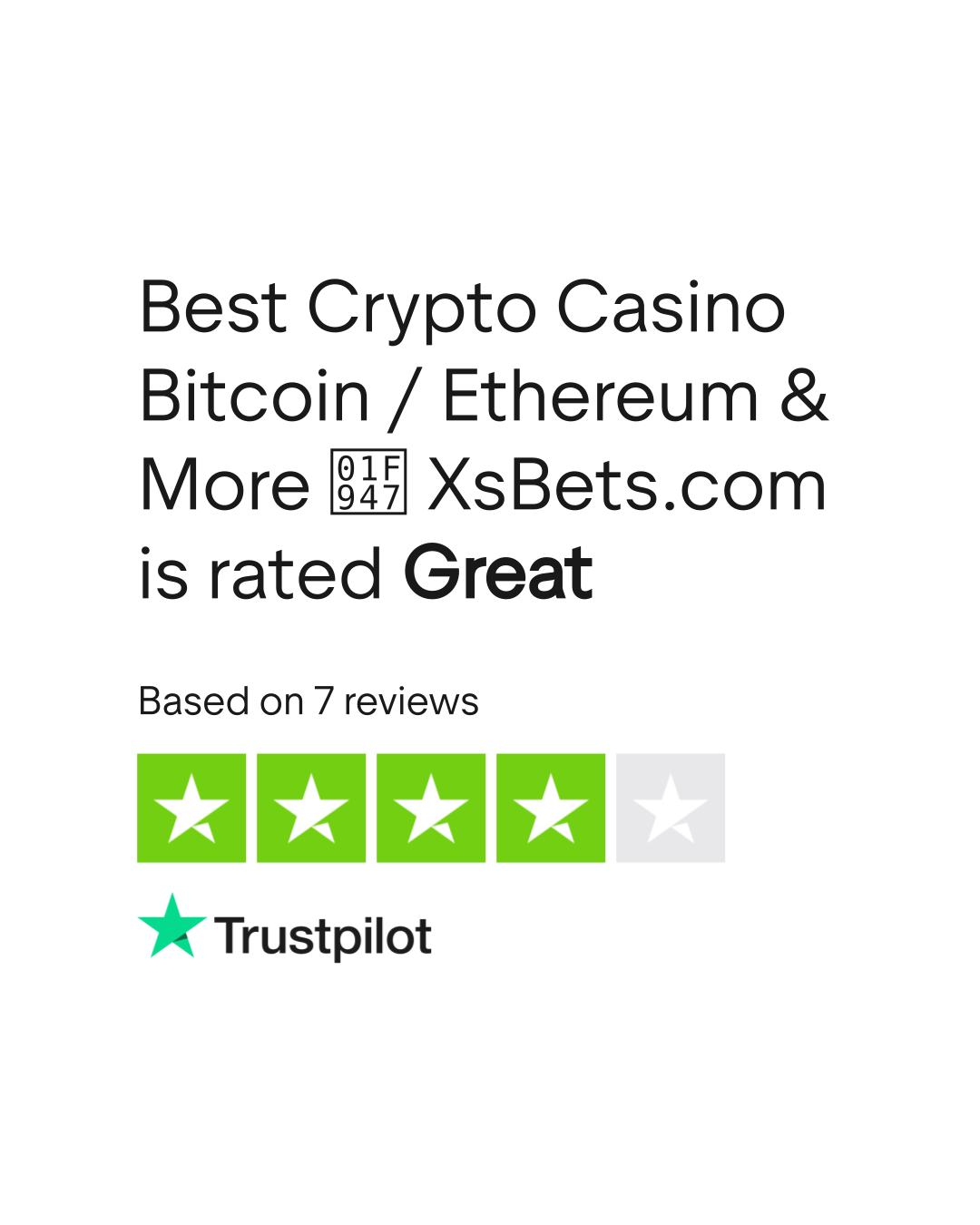 Best Crypto Casino Bitcoin / Ethereum & More 🥇 XsBets.com Reviews | Read  Customer Service Reviews of xsbets.com