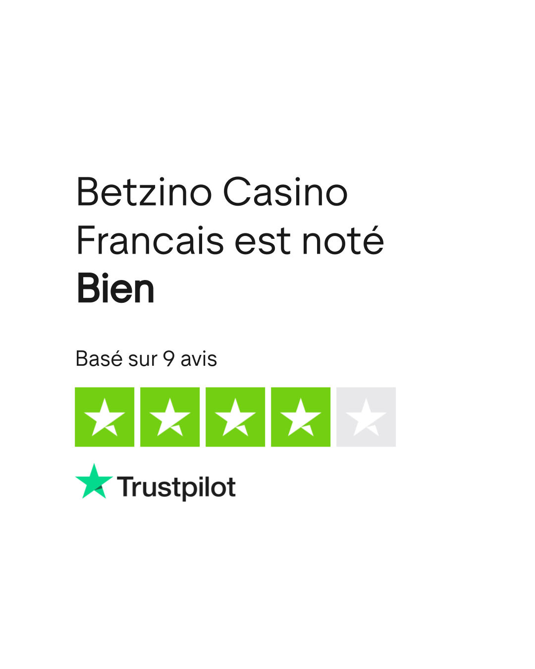 Avis Trustpilot Betzino