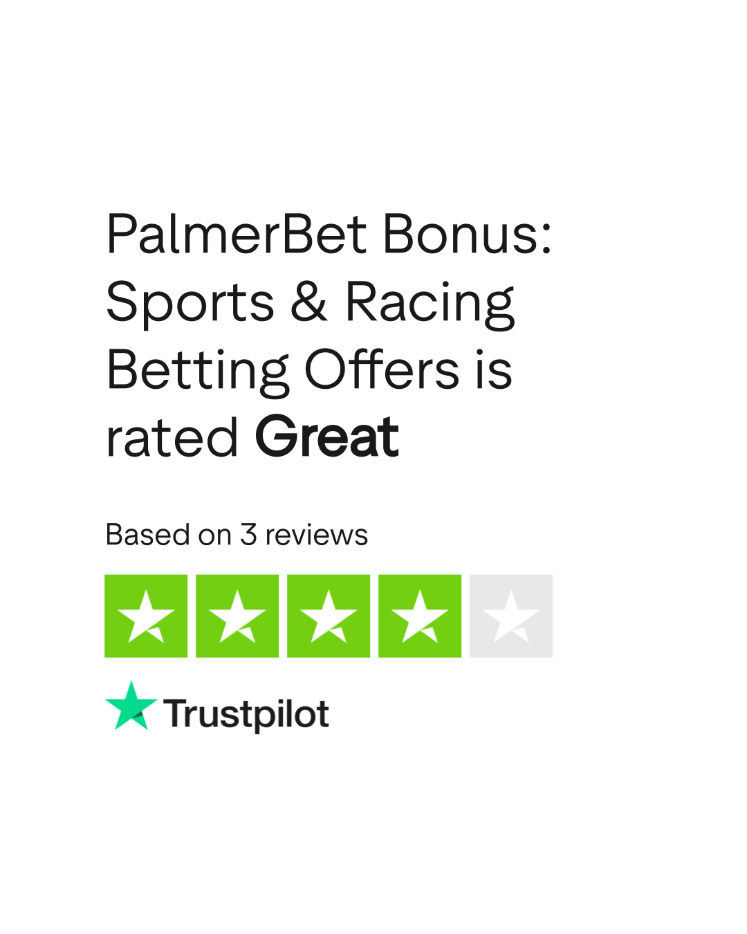 Palmerbet Trustpilot Rating