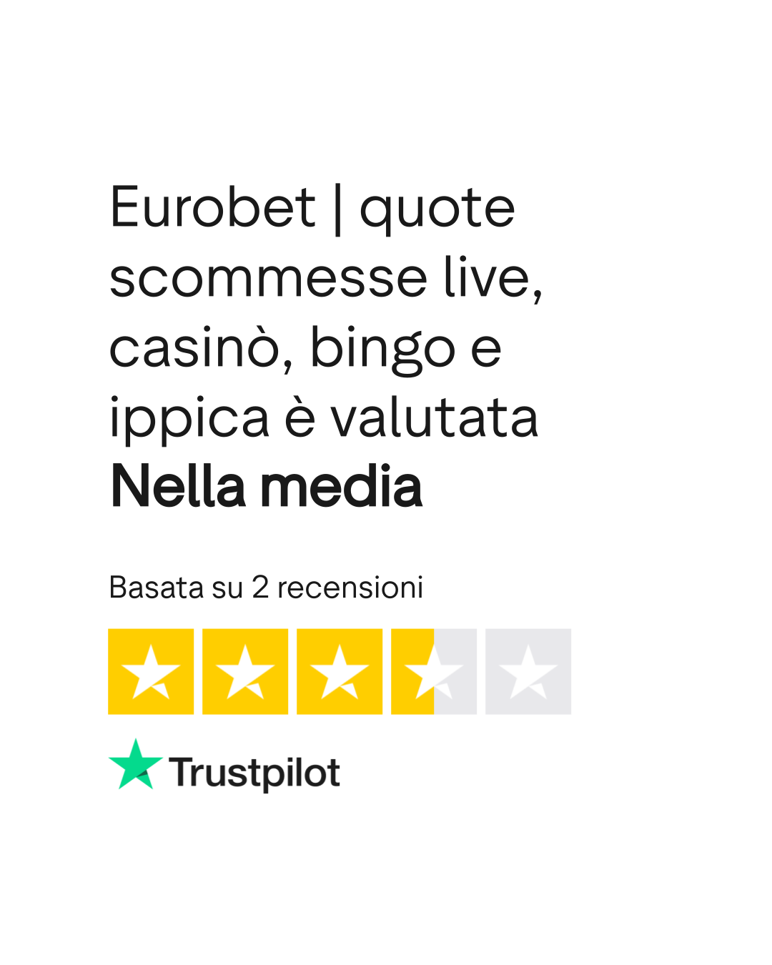 Valutazione Trustpilot di Topbet24