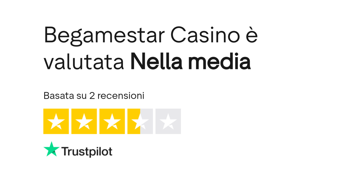 Valutazione Trustpilot di Begamestar