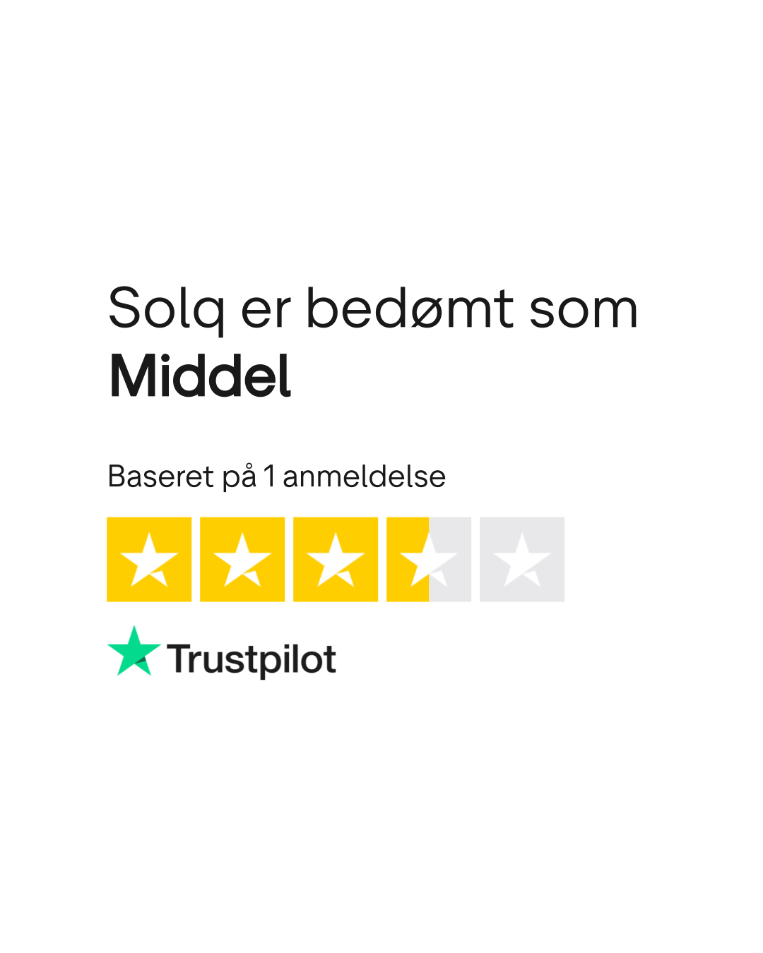 Anmeldelser af Solq | Læs kundernes anmeldelser af solq.dk