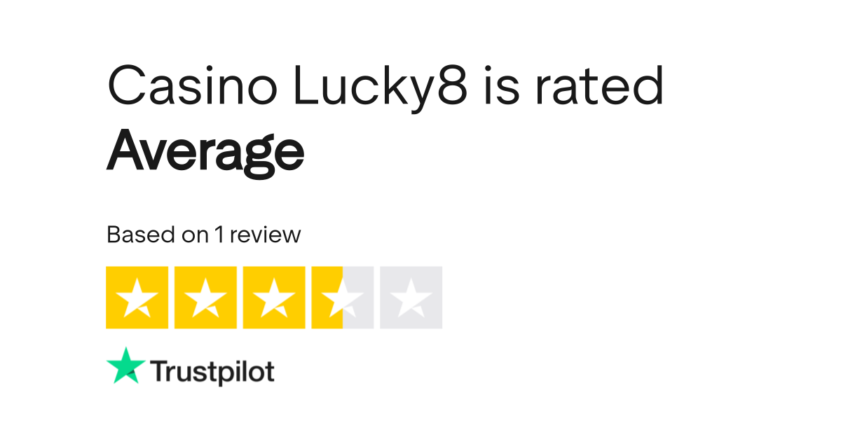 Note de confiance Trustpilot pour Lucky8
