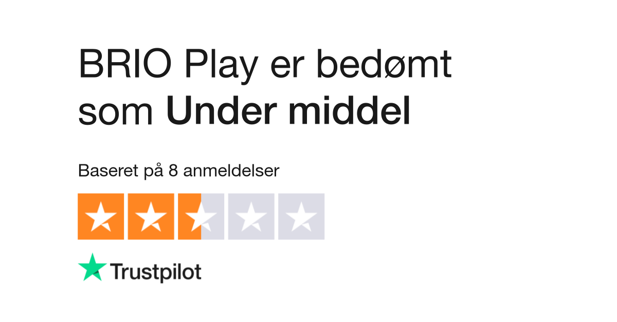 rysten Pløje bue Anmeldelser af BRIO Play | Læs kundernes anmeldelser af www.brio.dk