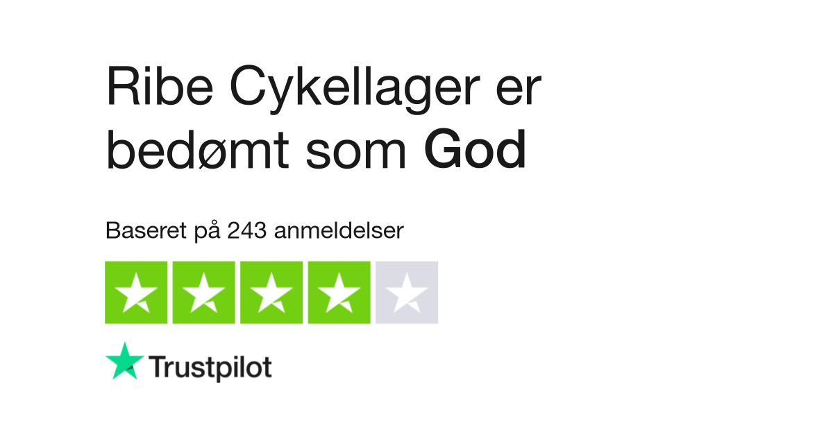 af Ribe Cykellager | Læs anmeldelser af ribecykellager.dk | 4 12