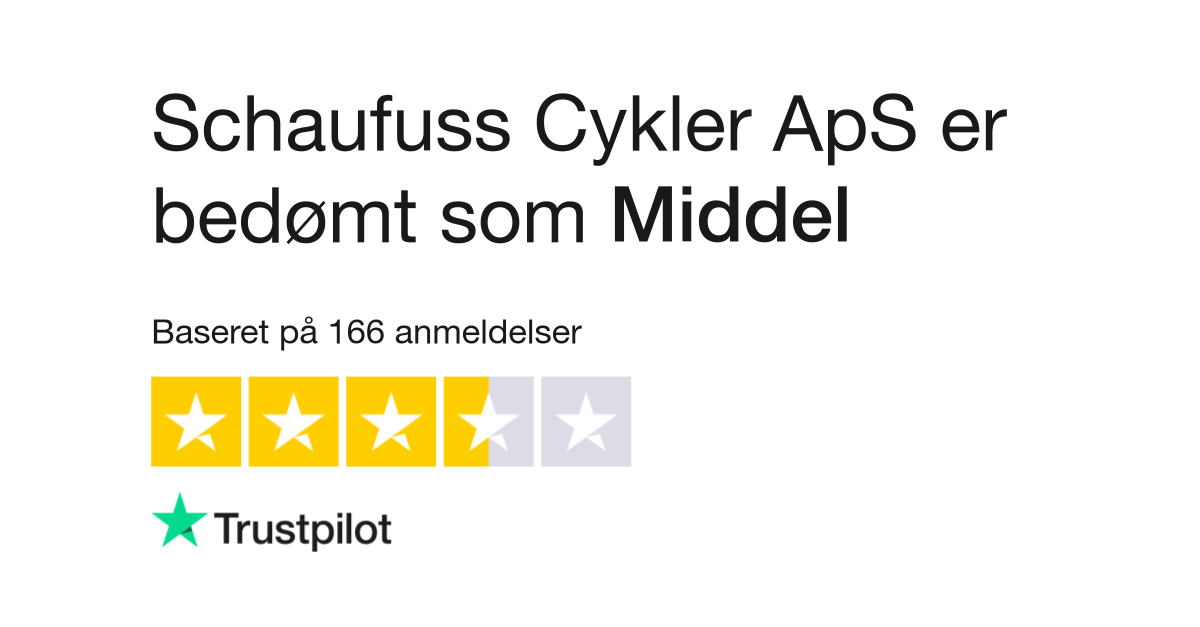 Vend tilbage Gymnast Mod viljen Anmeldelser af Schaufuss Cykler ApS | Læs kundernes anmeldelser af  www.billigecykler.dk