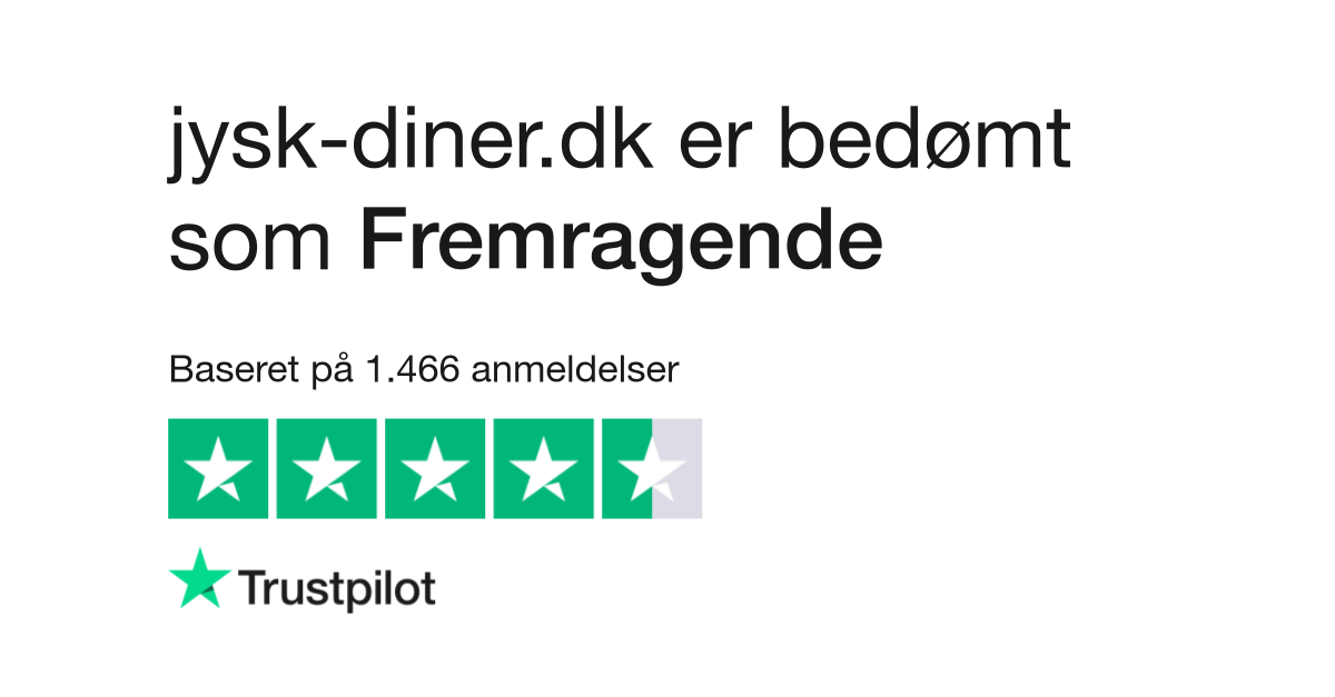 tapperhed Først kedelig Anmeldelser af jysk-diner.dk | Læs kundernes anmeldelser af www.jysk-diner .dk