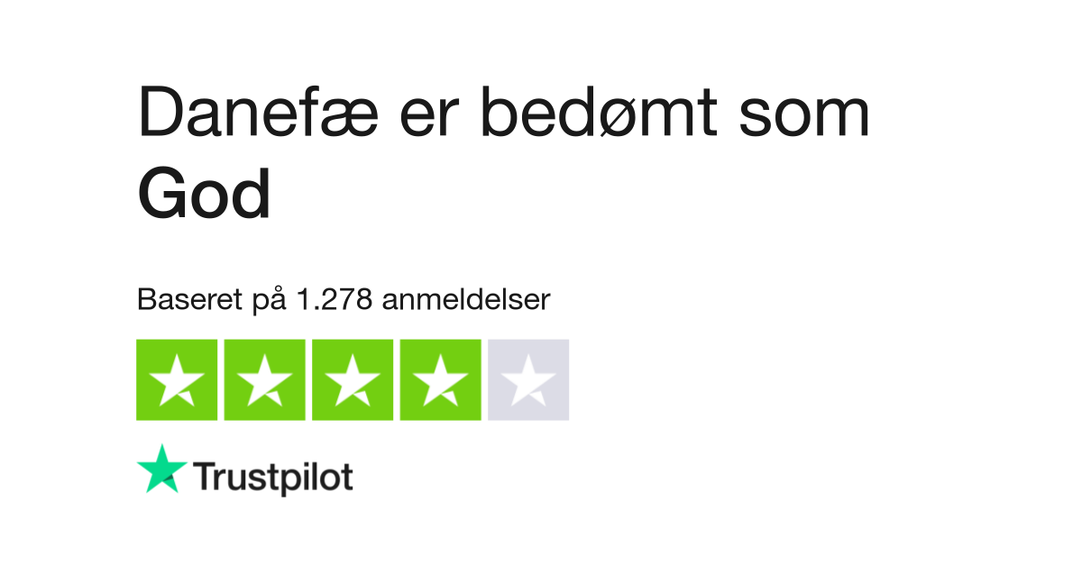 Anmeldelser af Danefæ | Læs kundernes anmeldelser www.danefae.dk