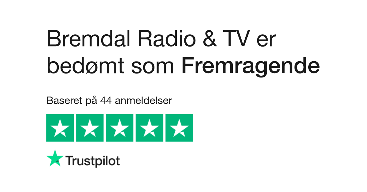 skyde Lår lovgivning Anmeldelser af Bremdal Radio & TV | Læs kundernes anmeldelser af www.bremdal -radio.dk