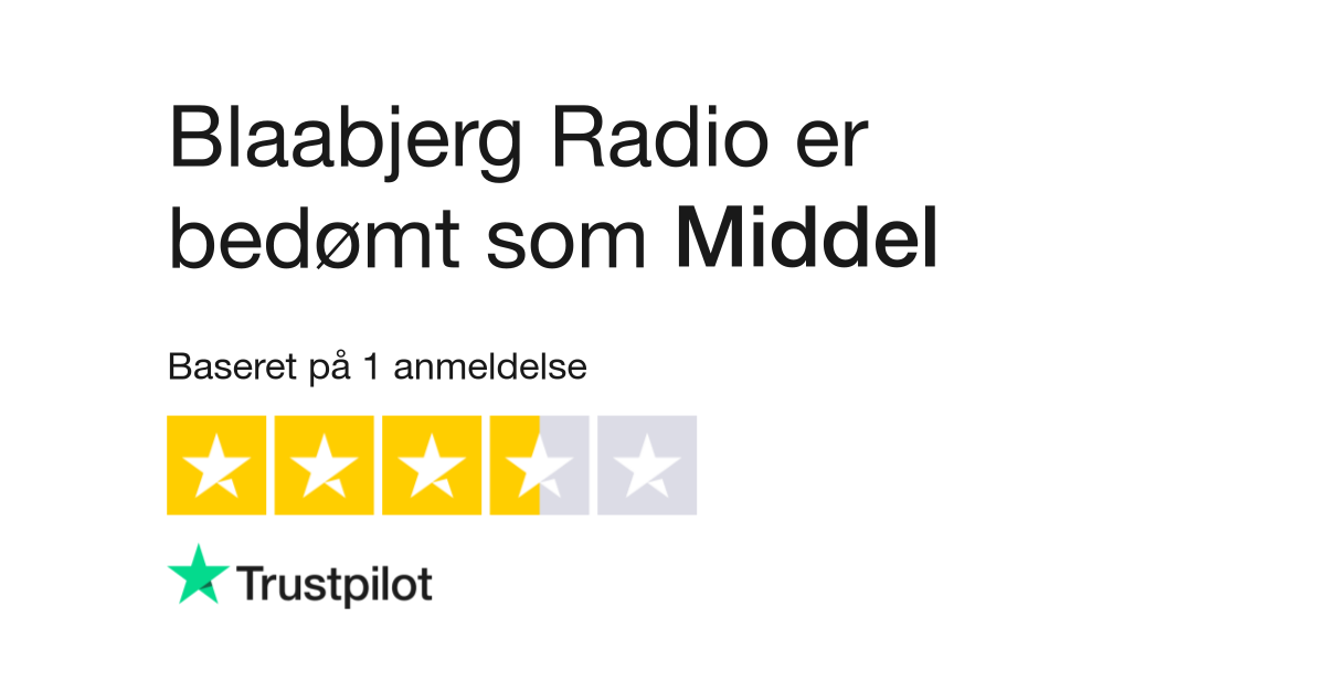 betyder Fabrikant passe Anmeldelser af Blaabjerg Radio | Læs kundernes anmeldelser af www.blaabjerg- radio.dk