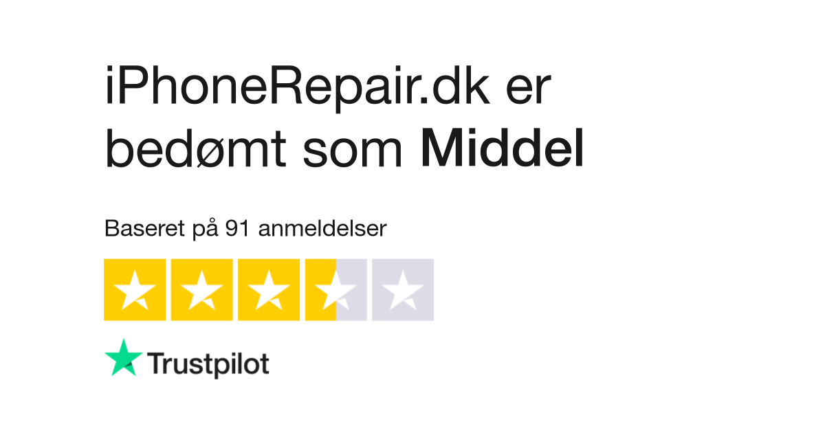 retning telefon Afsnit Anmeldelser af iPhoneRepair.dk | Læs kundernes anmeldelser af  www.iphonerepair.dk