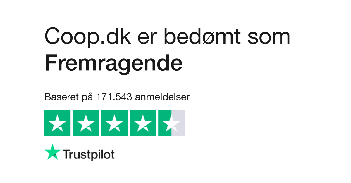 Anmeldelser af Coop.dk Læs kundernes anmeldelser af shopping.coop.dk | af 5,509
