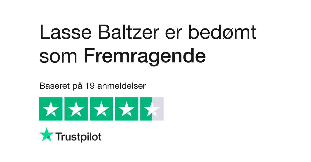 Menstruation aftale klasse Anmeldelser af Lasse Baltzer | Læs kundernes anmeldelser af lassebaltzer.dk