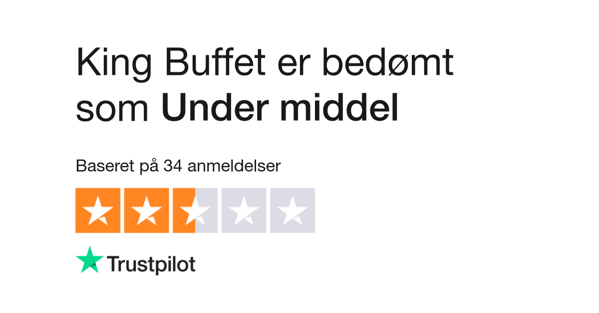 Brace impuls binær Anmeldelser af King Buffet | Læs kundernes anmeldelser af kingbuffet.dk