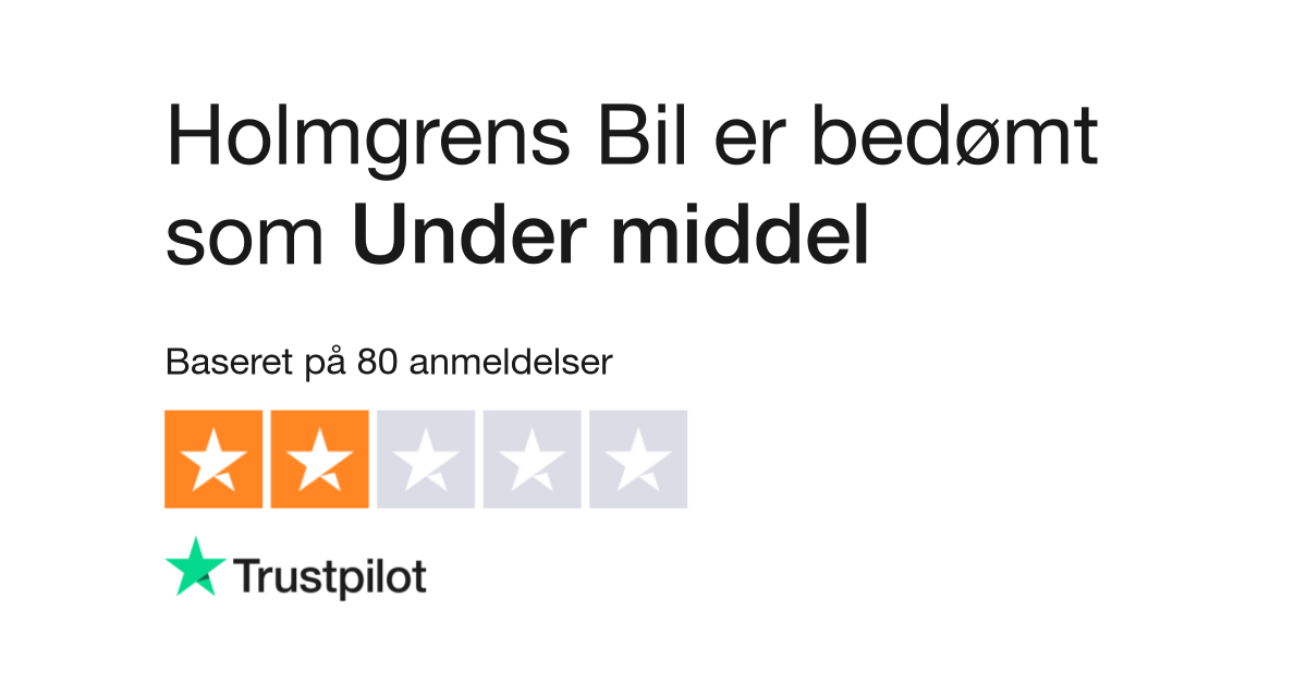 Anmeldelser af Bil | kundernes anmeldelser af www.holmgrensbil.se