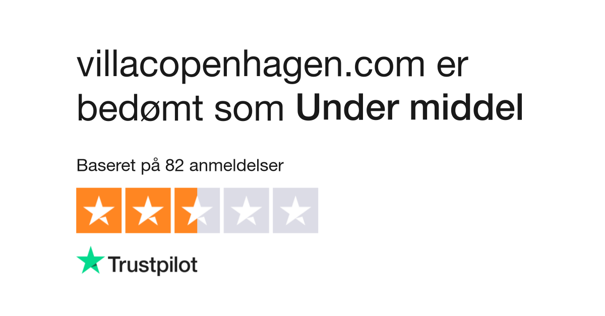 Anmeldelser villacopenhagen.com | kundernes anmeldelser af villacopenhagen.com
