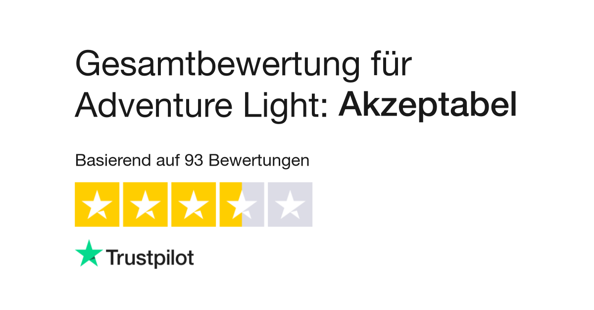 Bewertungen zu Adventure Light  Lesen Sie Kundenbewertungen zu adventure- light.at