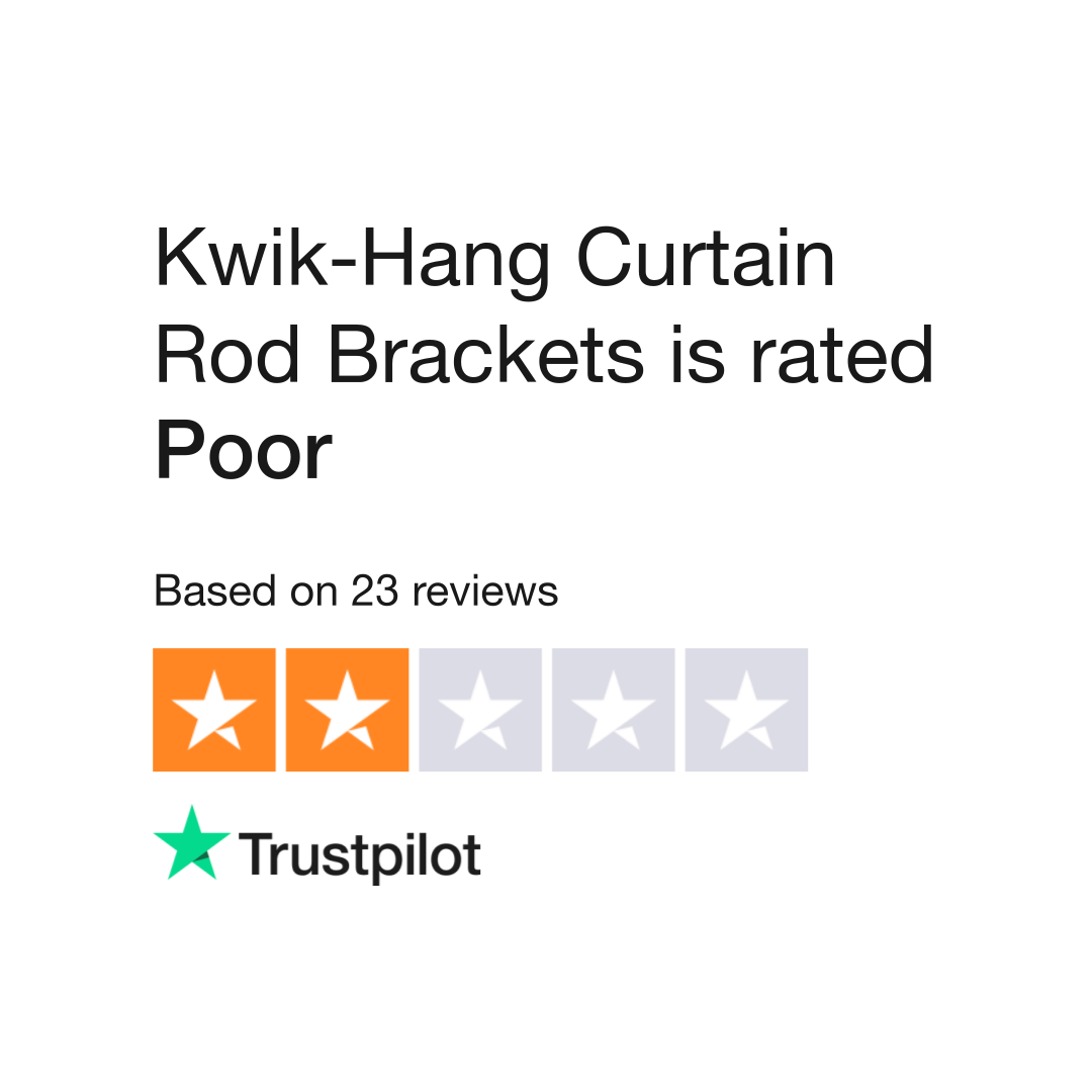Kwik Hang Curtain Rod Brackets Reviews Read Customer Service Of Kwikhang Com