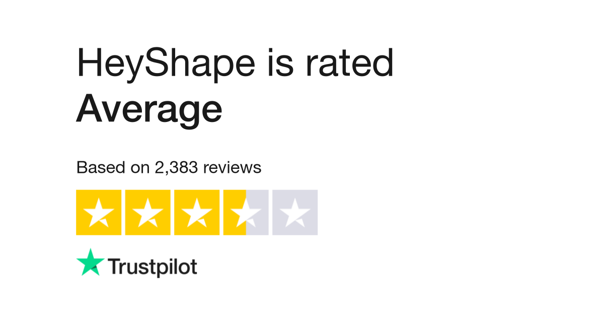 HeyShape Reviews  Read Customer Service Reviews of heyshape.co