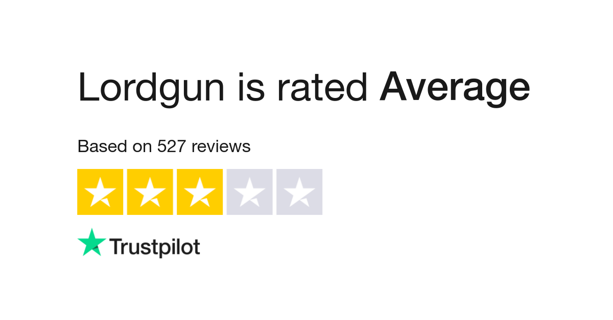 Lordgun is rated "Poor" with 2.7 / 5 on Trustpilot