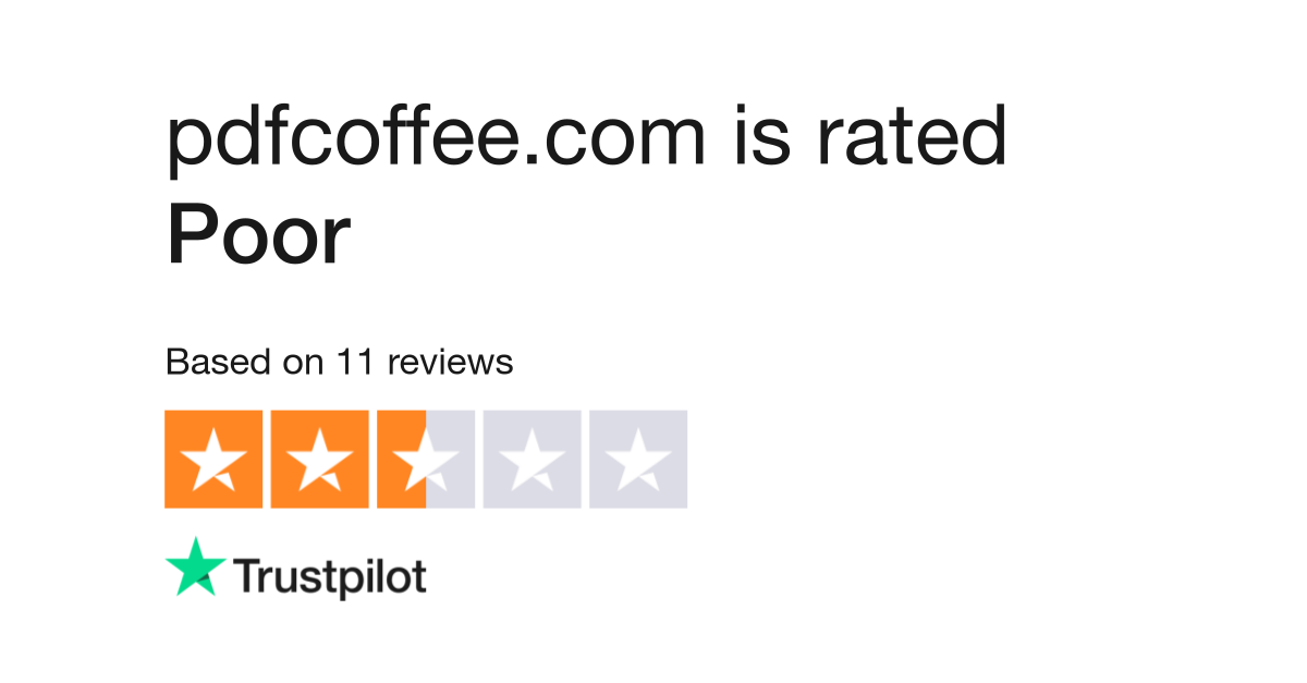 pdfcoffee.com Reviews  Read Customer Service Reviews of pdfcoffee.com