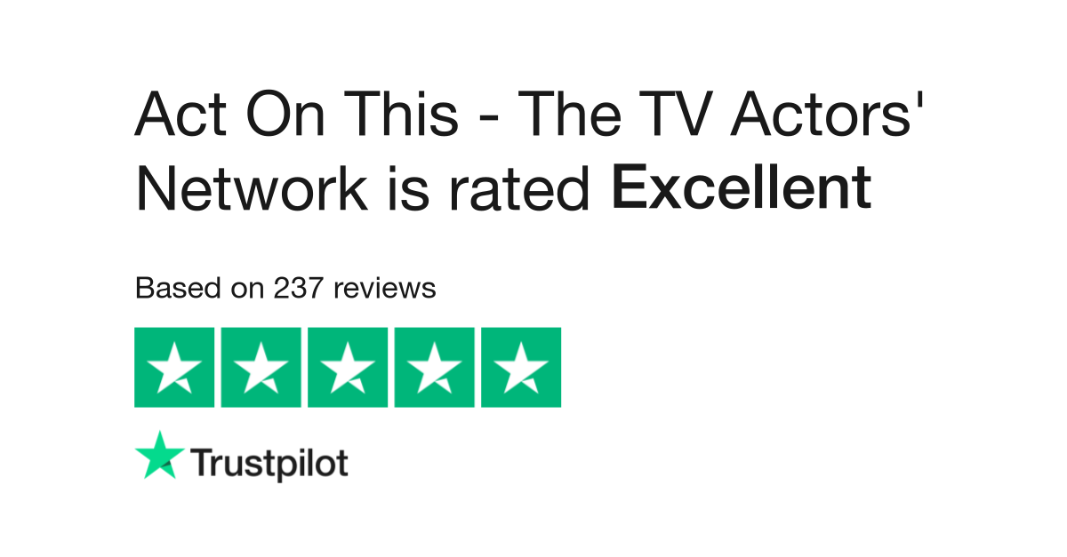 Act On This - The TV Actors' Network Reviews | Read Customer