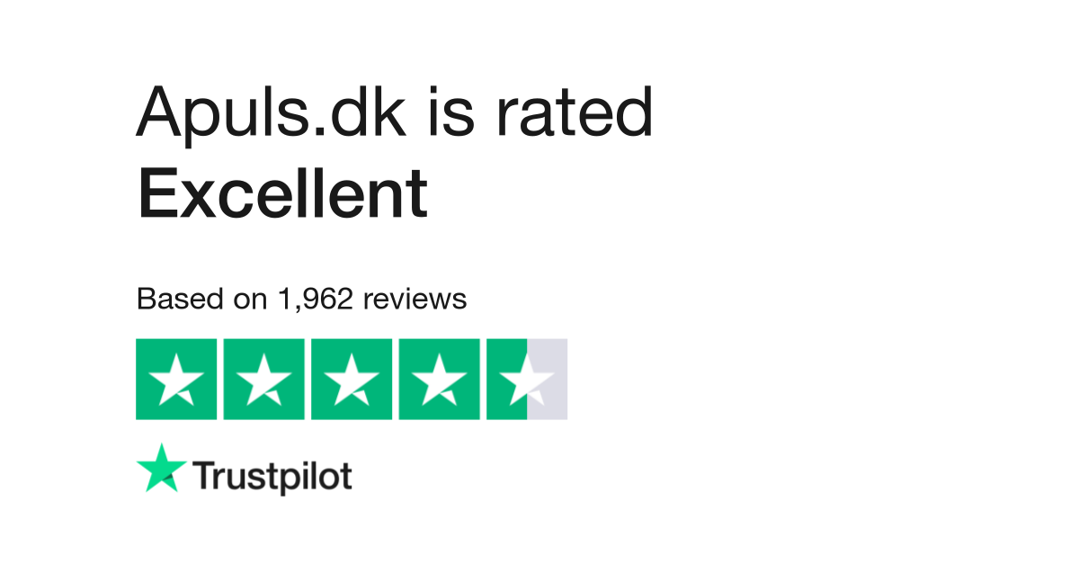 Strøm opnåelige Belønning Apuls.dk Reviews | Read Customer Service Reviews of www.apuls.dk | 2 of 3
