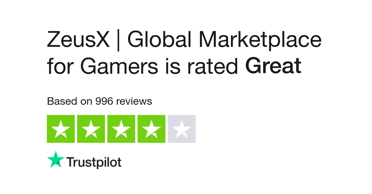 ZeusX | Global Marketplace for Gamers Reviews | Read Customer Service ...