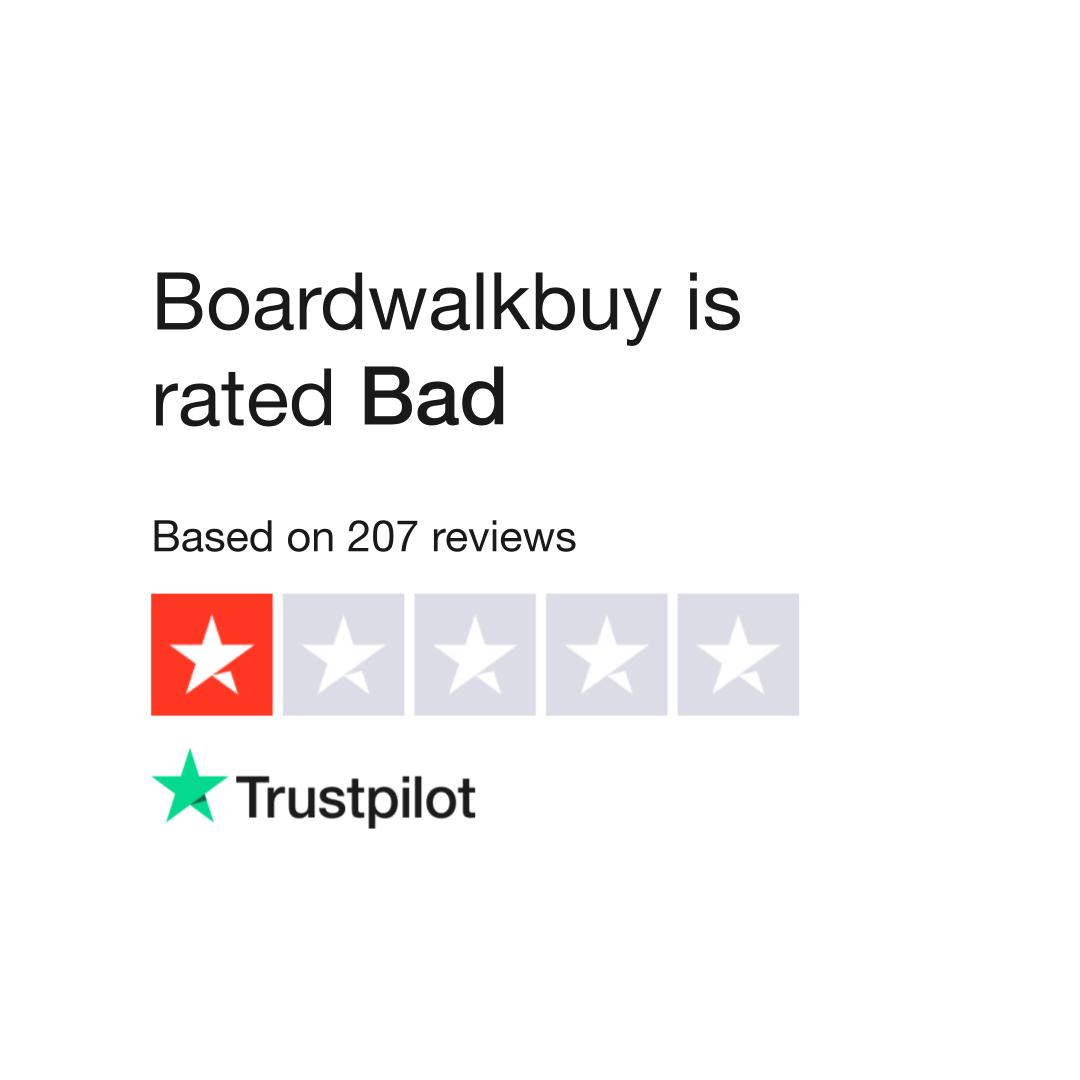 Read Customer Service Reviews of boardwalkbuy.com