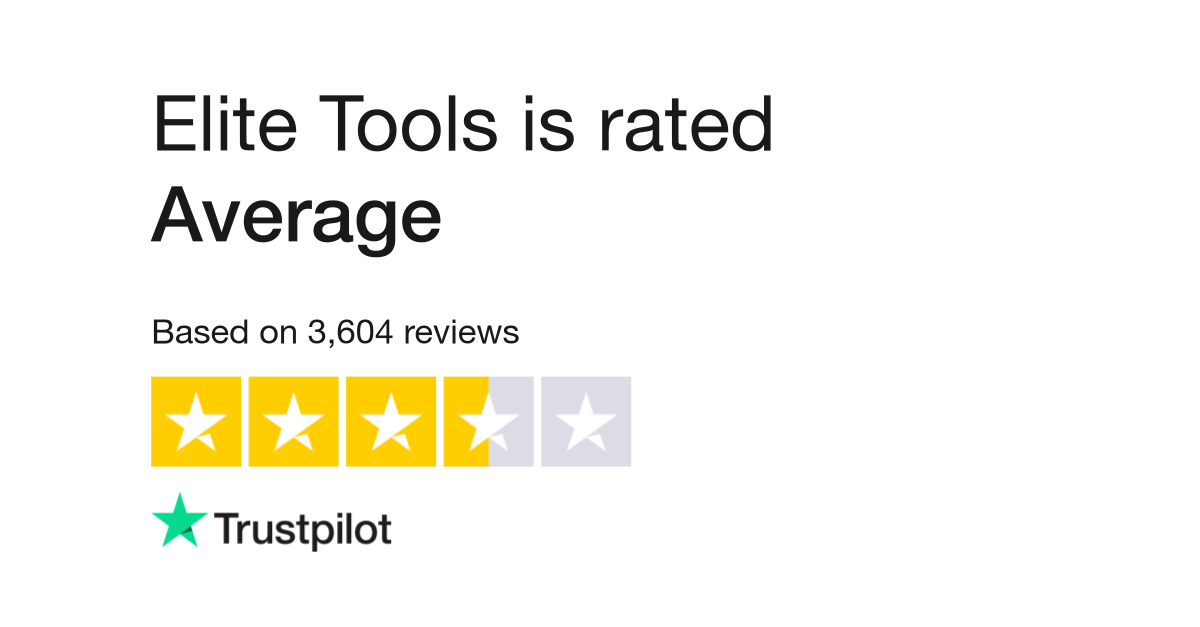 Ligadura Belicoso por favor confirmar Elite Tools Reviews | Read Customer Service Reviews of elitetools.ca | 5 of  105
