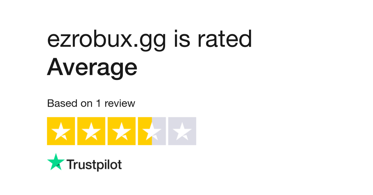 Ezrobux Gg Reviews Read Customer Service Reviews Of Ezrobux Gg