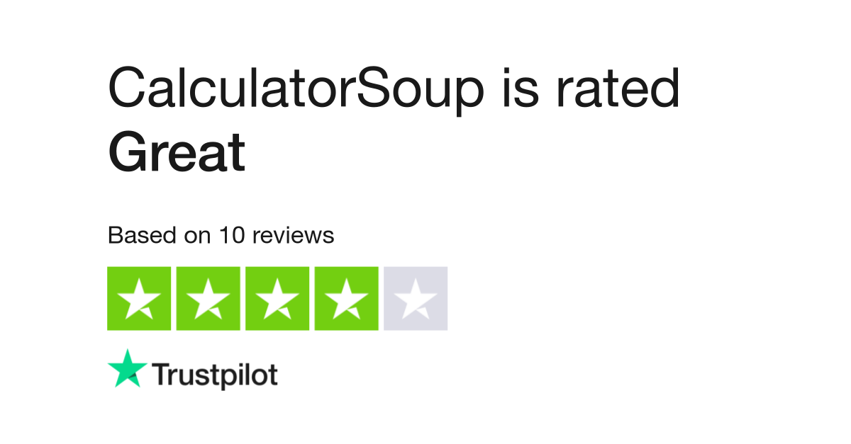 Calculatorsoup Reviews Read Customer Service Reviews Of