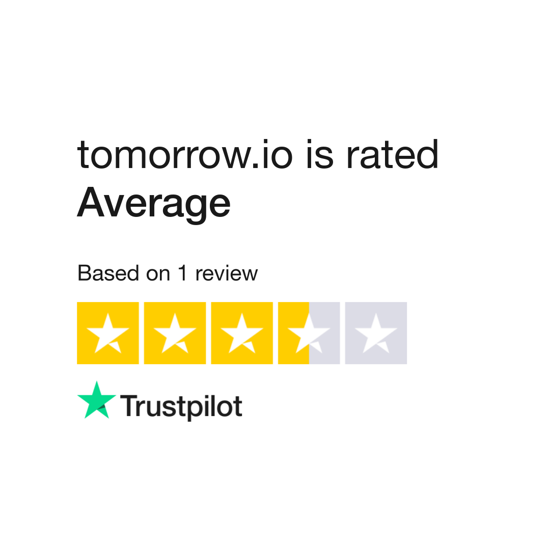 tomorrow.io Reviews | Read Customer Service Reviews of tomorrow.io