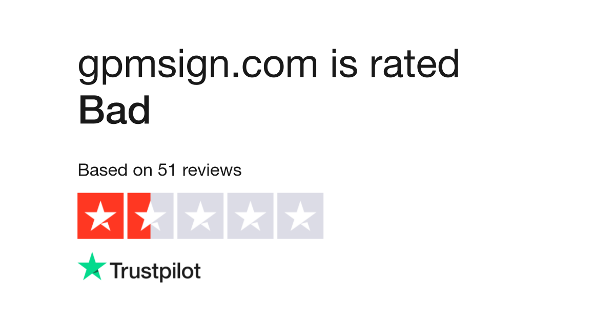 gpmsign.com Reviews  Read Customer Service Reviews of gpmsign.com