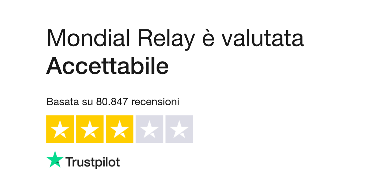 Mondial Relay | Leggi le recensioni dei servizi di mondialrelay.fr