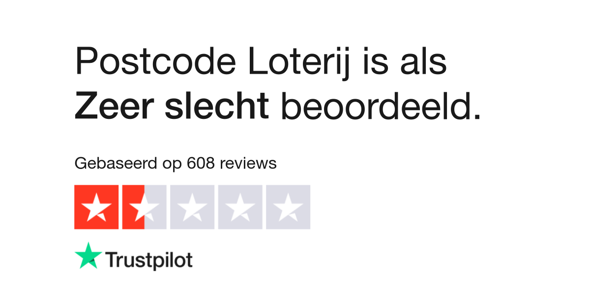 Verbinding verbroken Maak een sneeuwpop Bedoel Postcode Loterij reviews | Bekijk consumentenreviews over postcodeloterij.nl  | 4 van 17