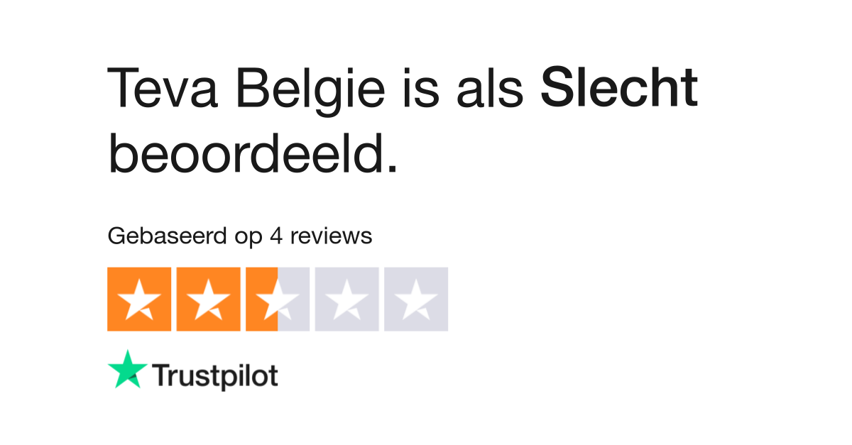 aantrekkelijk Krimpen alarm Teva Belgie reviews | Bekijk consumentenreviews over teva-belgie.com