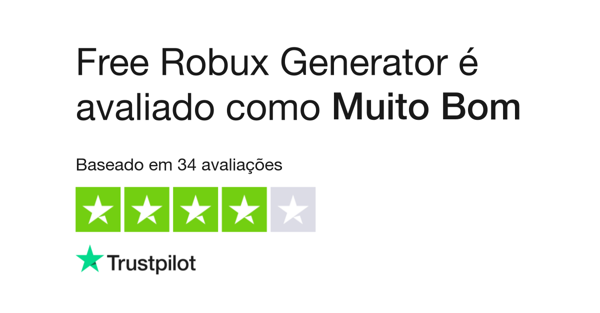 Avaliações sobre Free Robux Generator  Leia as avaliações sobre o  Atendimento ao Cliente de freerobuxgenerator.xyz