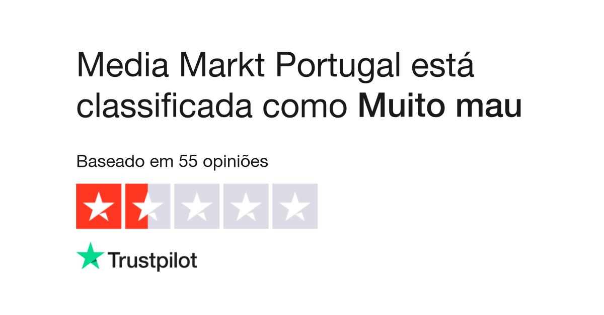Opiniões sobre Media Markt Portugal  Leia opiniões sobre o serviço de  mediamarkt.pt