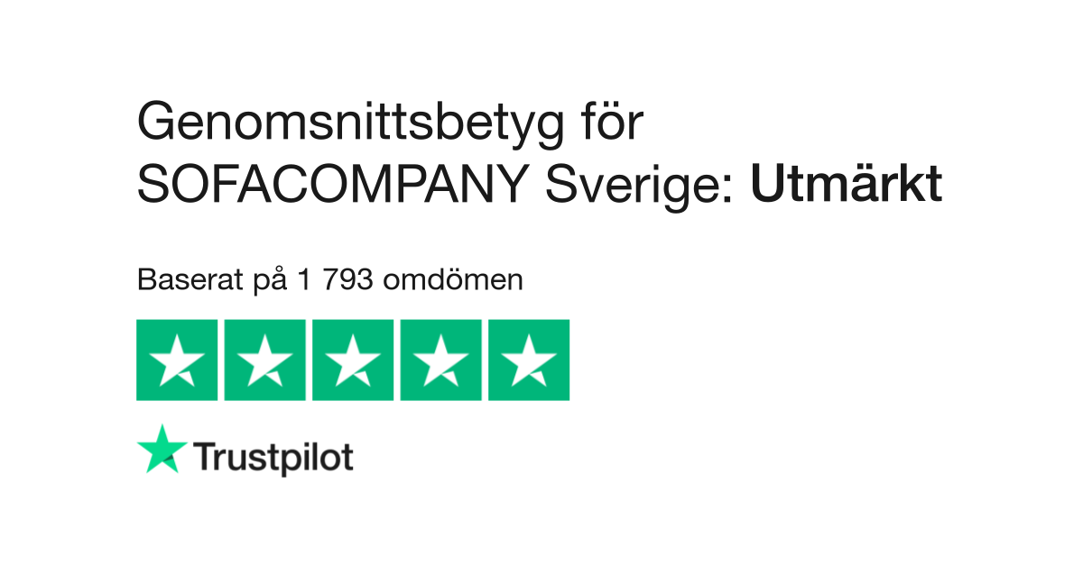 salt Forkert kæde Omdömen om SOFACOMPANY Sverige | Läs kundernas omdömen om se.sofacompany.com