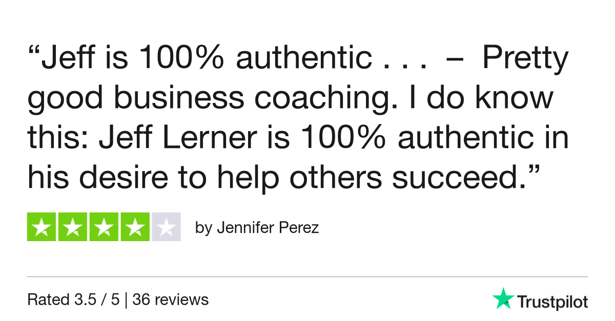 Jennifer Perez gave jefflernerofficial.com 4 stars. Check out the full review...